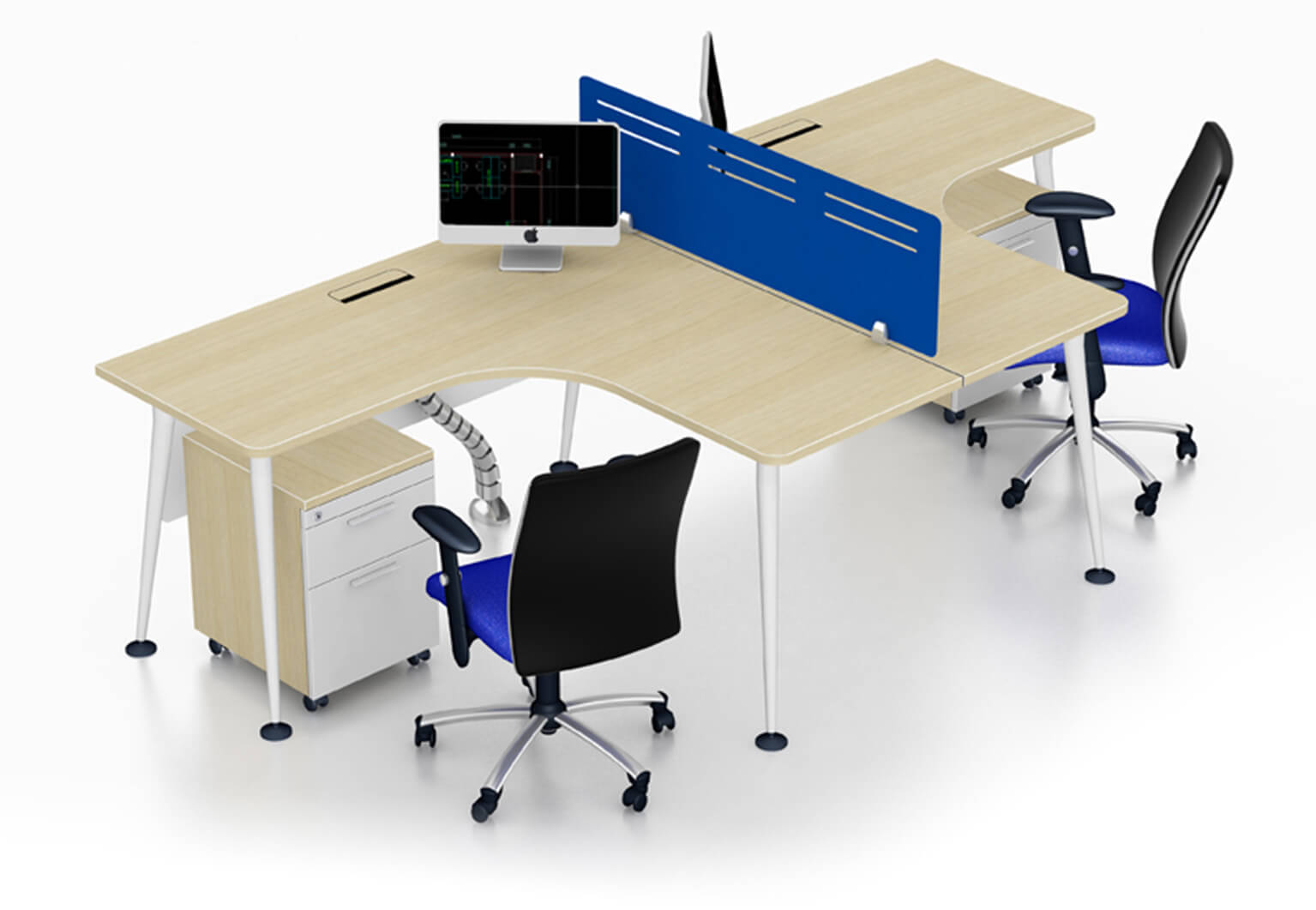 Có thể sử dụng mẫu bàn làm việc văn phòng có vách ngăn với rất nhiều công dụng khác nhau