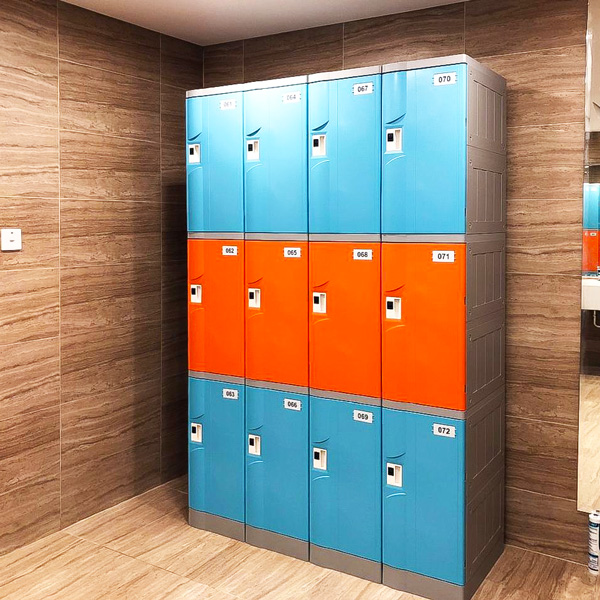 Tủ locker với thiết kế hiện đại, sang trọng