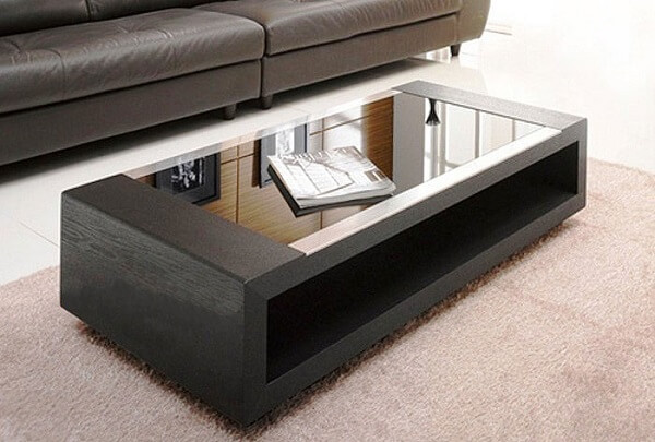 Mẫu bàn sofa thiết kế hình chữ nhật 